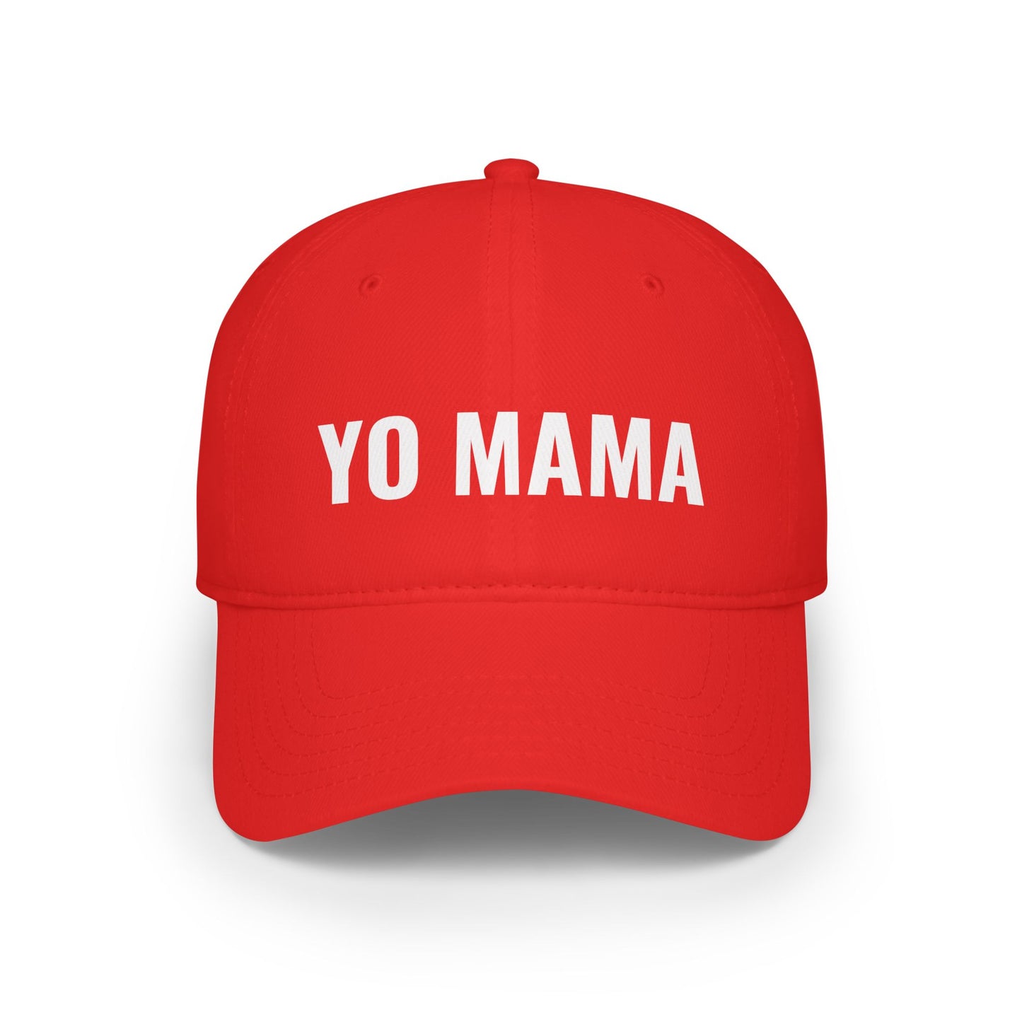 Funny YO MAMA Low Profile Baseball Cap, Gift for Him or Her, Casual Hat, Outdoor Accessories, Birthday or Holiday Gift