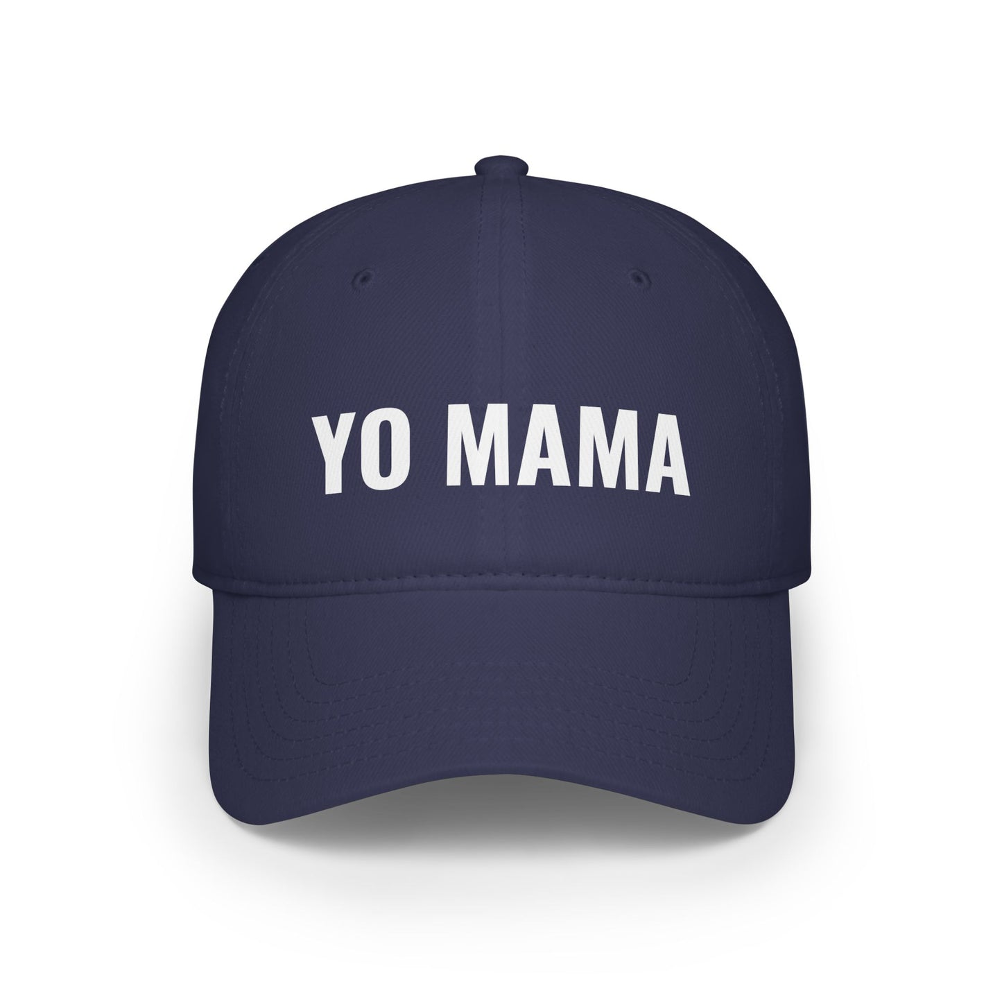 Funny YO MAMA Low Profile Baseball Cap, Gift for Him or Her, Casual Hat, Outdoor Accessories, Birthday or Holiday Gift