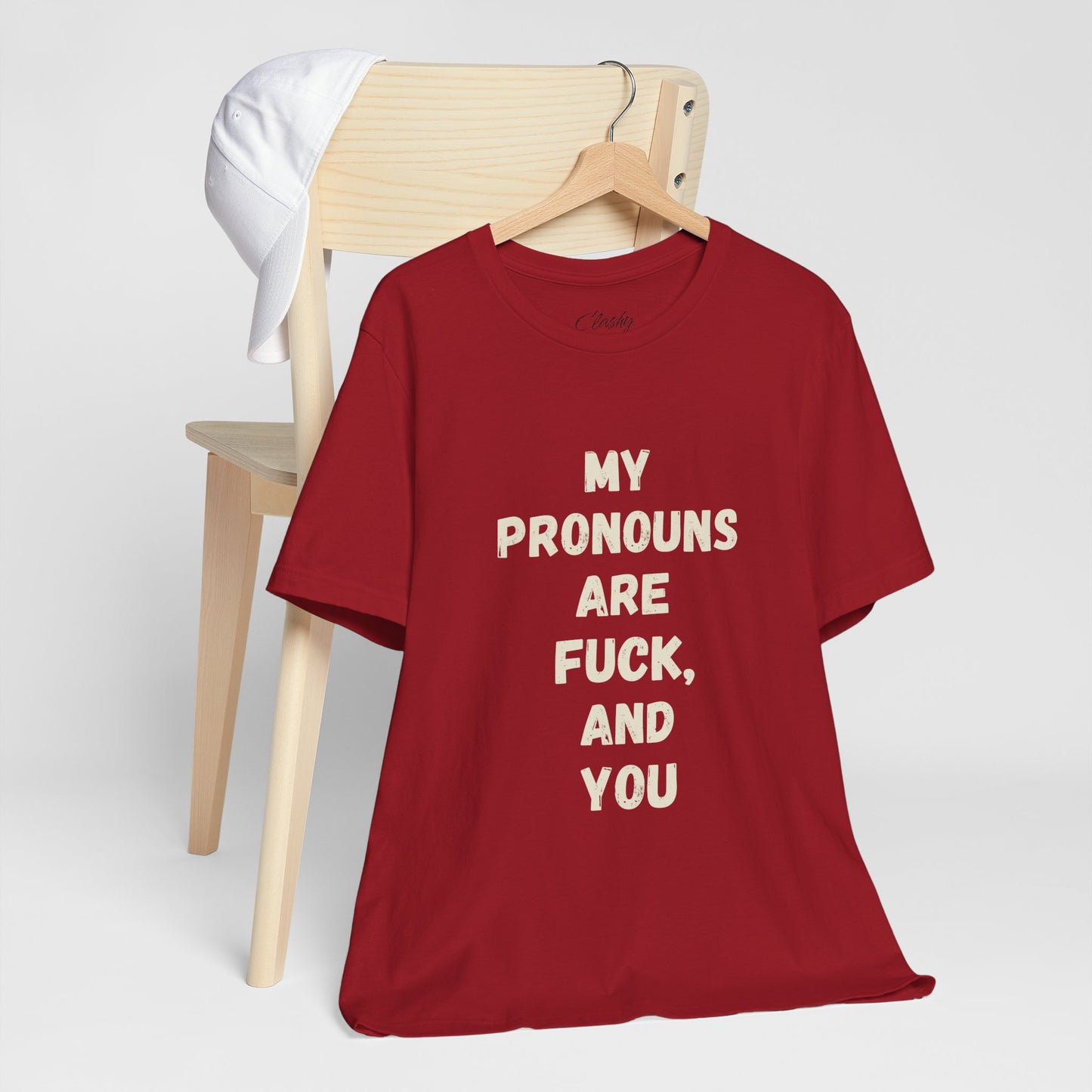 Bold Statement Tee - My Pronouns Are Funny & Bold, Unisex Graphic Tee, LGBTQ+ Pride Gear, Statement T-Shirt, Casual Wear, Gift Idea