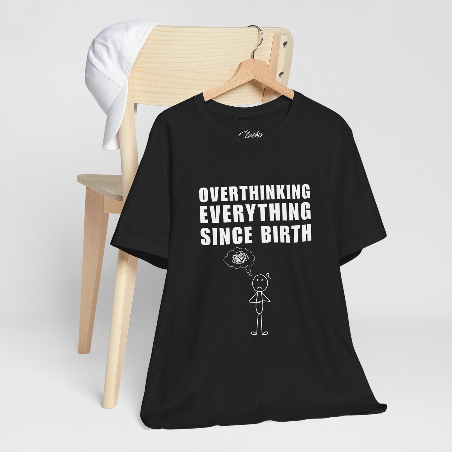 Thoughtful Overthinker Tee, Funny Gift for Mental Health Awareness, Unisex Humor Shirt