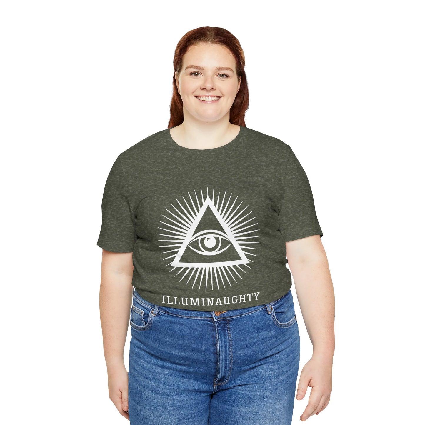 Illuminaughty Unisex Jersey Tee, Casual Style T-Shirt for Everyday Wear, Perfect for Gifts, Comfortable Cotton Top