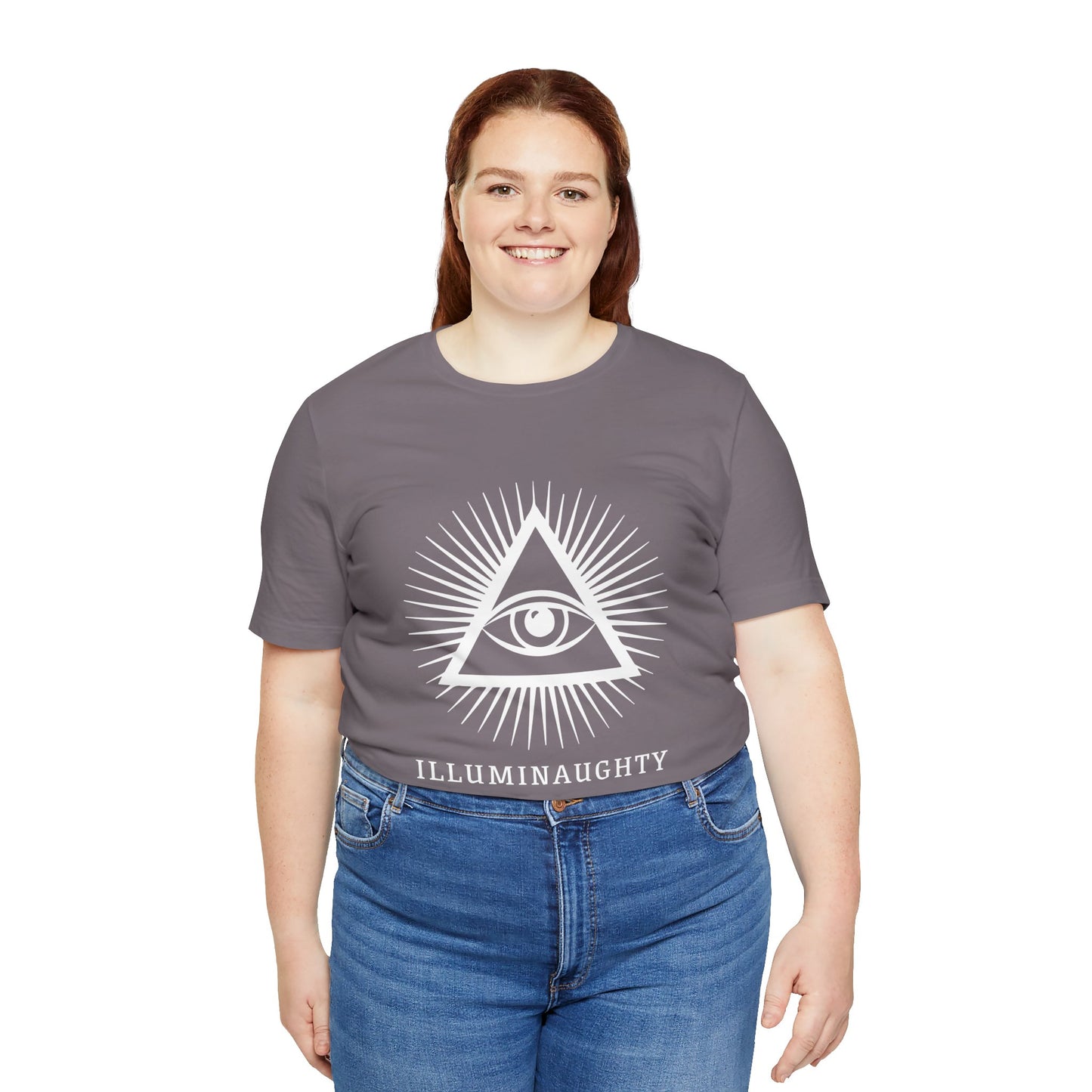 Illuminaughty Unisex Jersey Tee, Casual Style T-Shirt for Everyday Wear, Perfect for Gifts, Comfortable Cotton Top