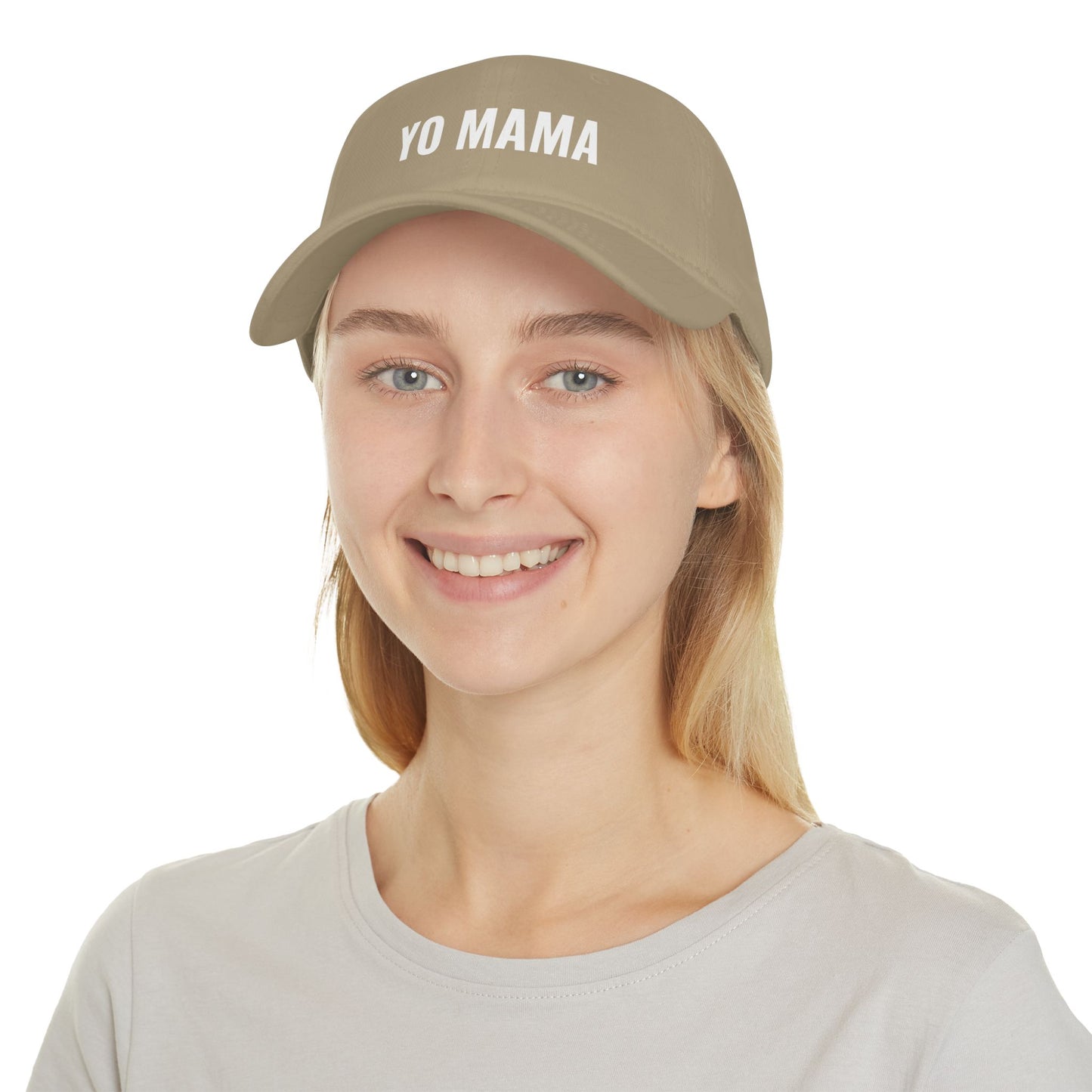 Funny YO MAMA Low Profile Baseball Cap, Gift for Him or Her, Casual Hat, Outdoor Accessories, Birthday or Holiday Gift