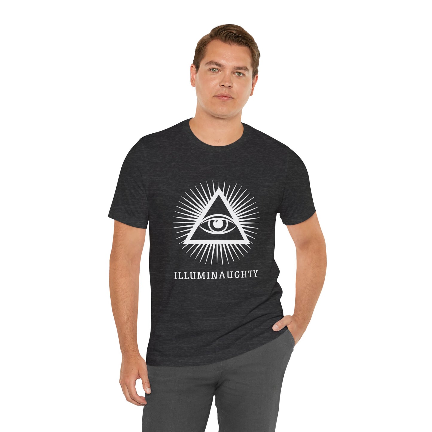 Illuminaughty Unisex Jersey Tee, Casual Style T-Shirt for Everyday Wear, Perfect for Gifts, Comfortable Cotton Top