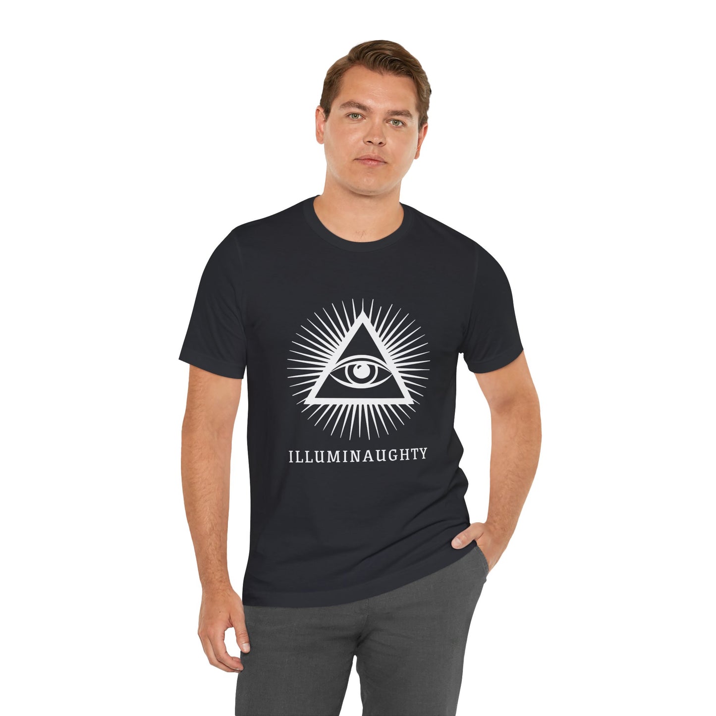 Illuminaughty Unisex Jersey Tee, Casual Style T-Shirt for Everyday Wear, Perfect for Gifts, Comfortable Cotton Top