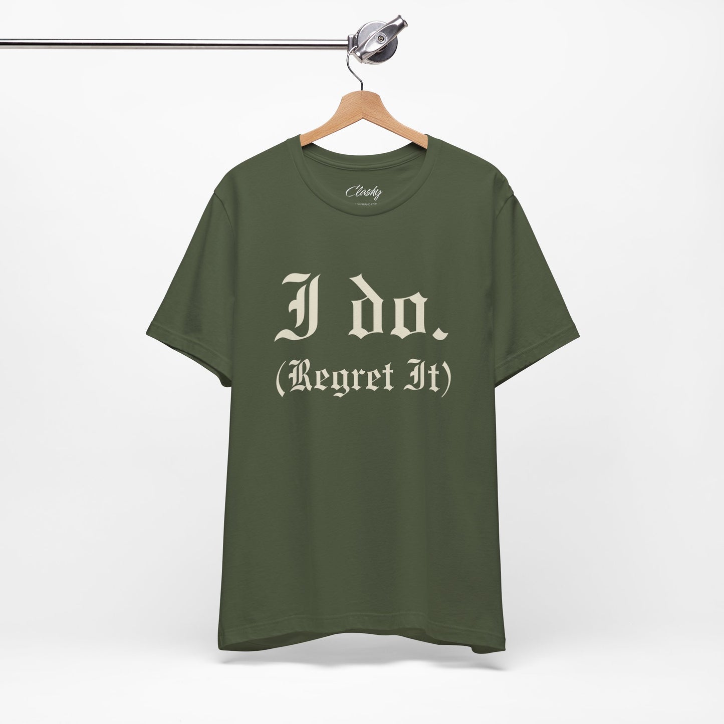Funny Wedding T-Shirt, I Do Regret It Tee, Unisex Humor Shirt, Gift for Groom, Wedding Guest Apparel, Casual Graphic Tee