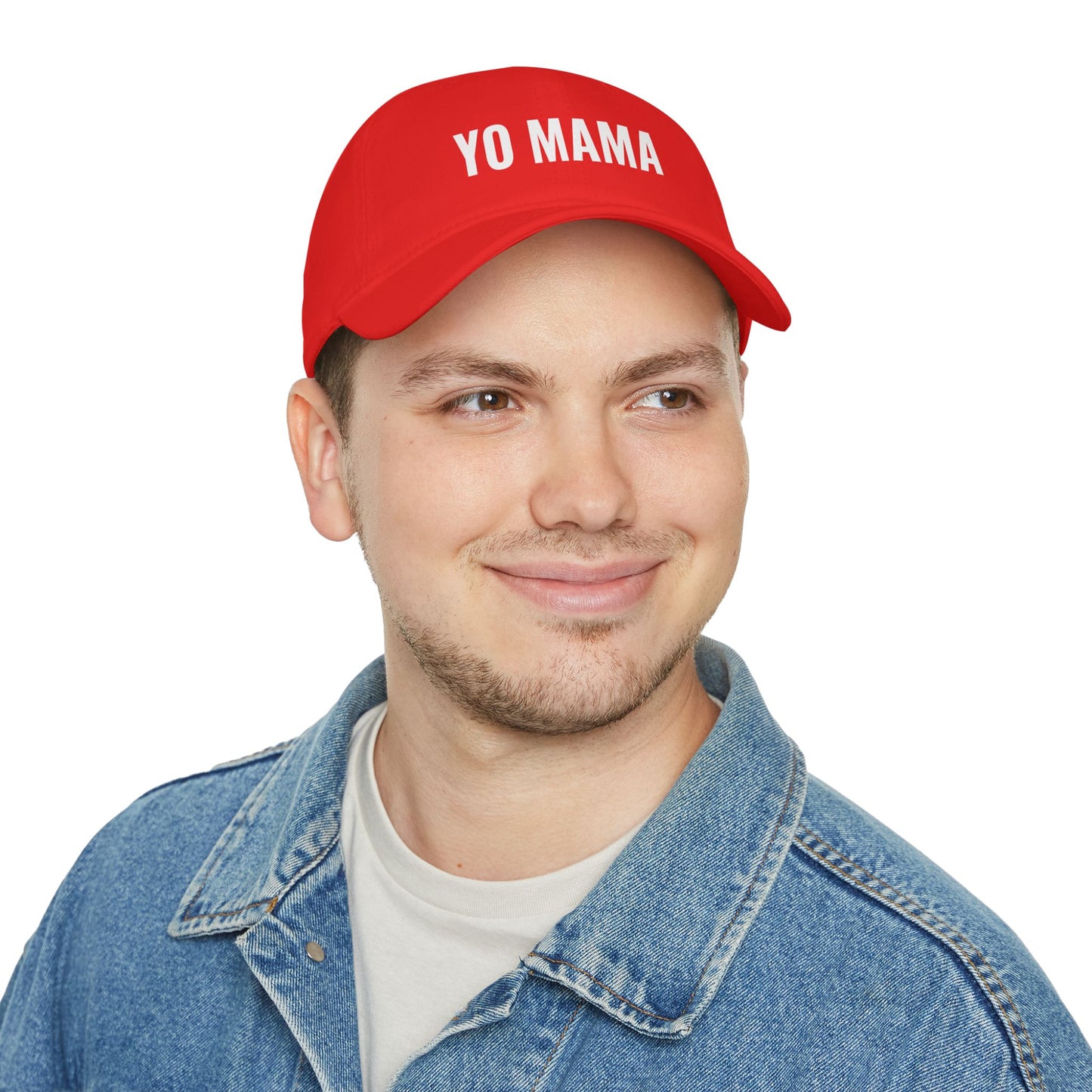 Funny YO MAMA Low Profile Baseball Cap, Gift for Him or Her, Casual Hat, Outdoor Accessories, Birthday or Holiday Gift