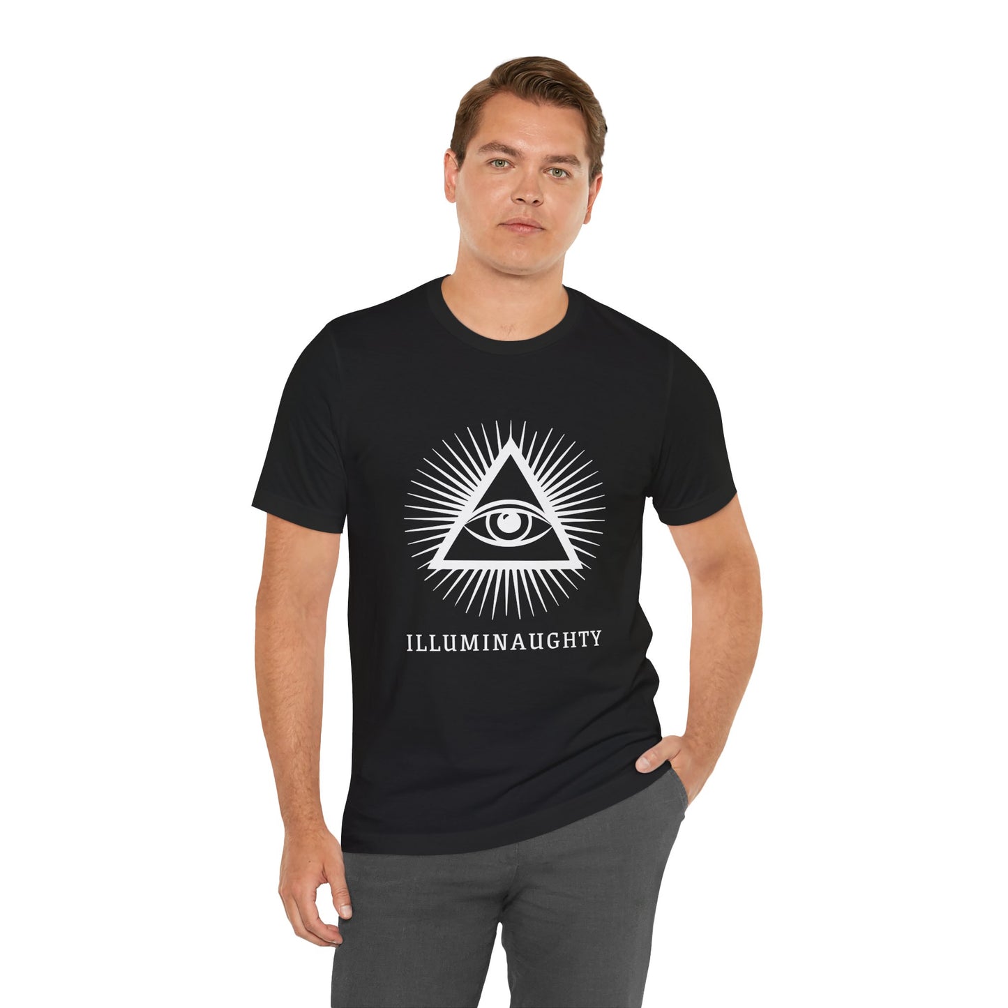Illuminaughty Unisex Jersey Tee, Casual Style T-Shirt for Everyday Wear, Perfect for Gifts, Comfortable Cotton Top