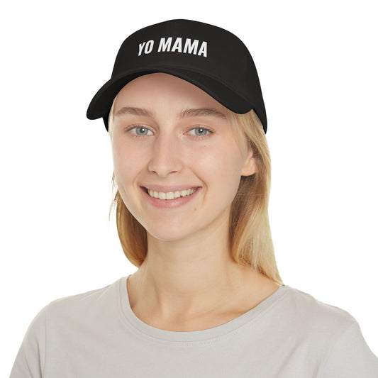 Funny YO MAMA Low Profile Baseball Cap, Gift for Him or Her, Casual Hat, Outdoor Accessories, Birthday or Holiday Gift