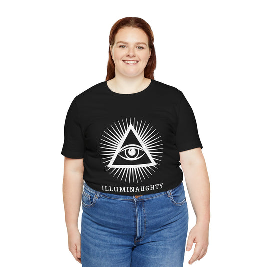 Illuminaughty Unisex Jersey Tee, Casual Style T-Shirt for Everyday Wear, Perfect for Gifts, Comfortable Cotton Top