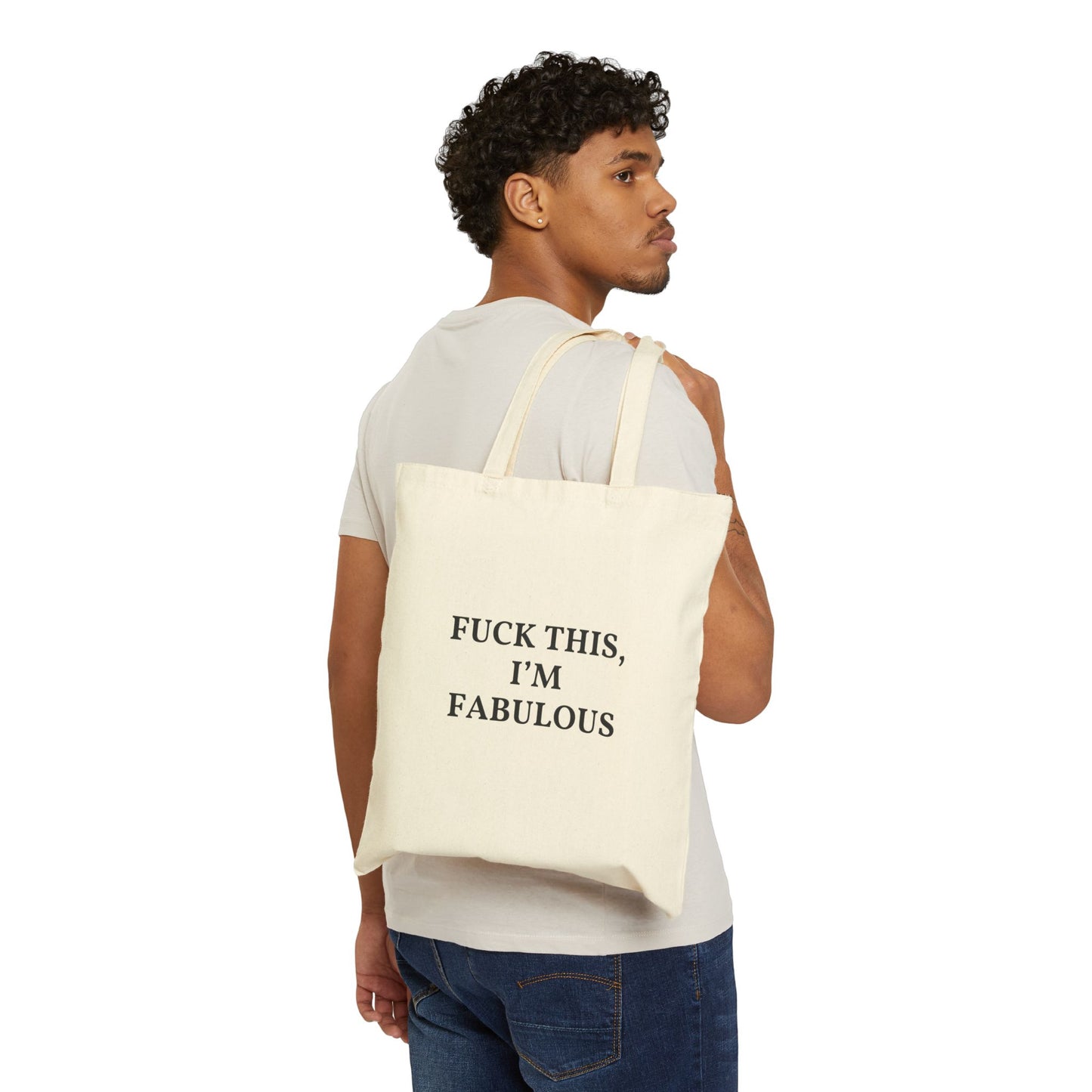 F*** This, I'm Fabulous Statement Tote Bag, Funny Eco-Friendly Bag, Gift for Her, Stylish Shopper, Tote for Everyday Use, Perfect for Holidays