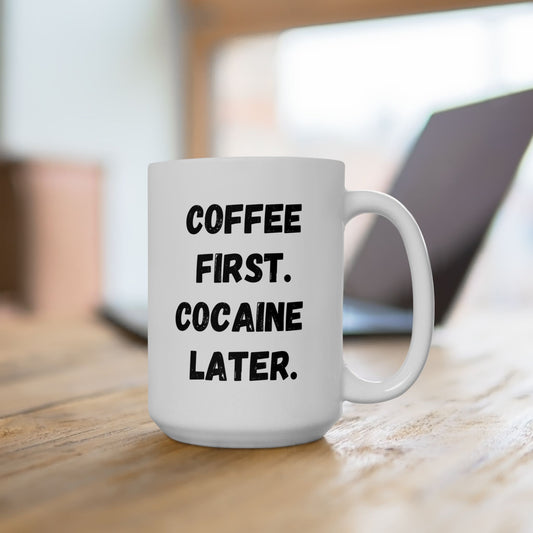 Funny Coffee Mug, Gift for Coffee Lovers, Cute Ceramic Drinkware, Humorous Present for Birthdays, Holidays, Home Office