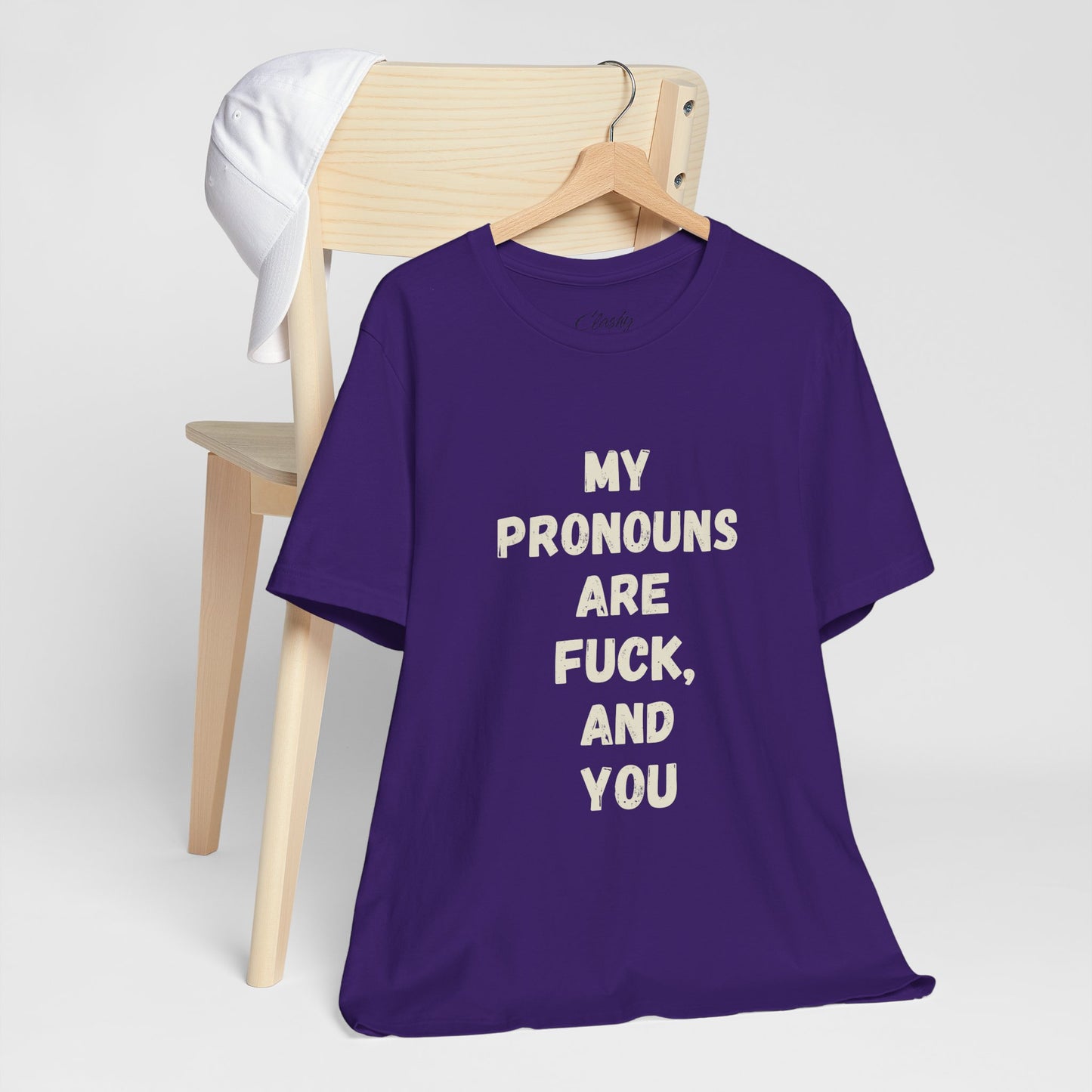 Bold Statement Tee - My Pronouns Are Funny & Bold, Unisex Graphic Tee, LGBTQ+ Pride Gear, Statement T-Shirt, Casual Wear, Gift Idea