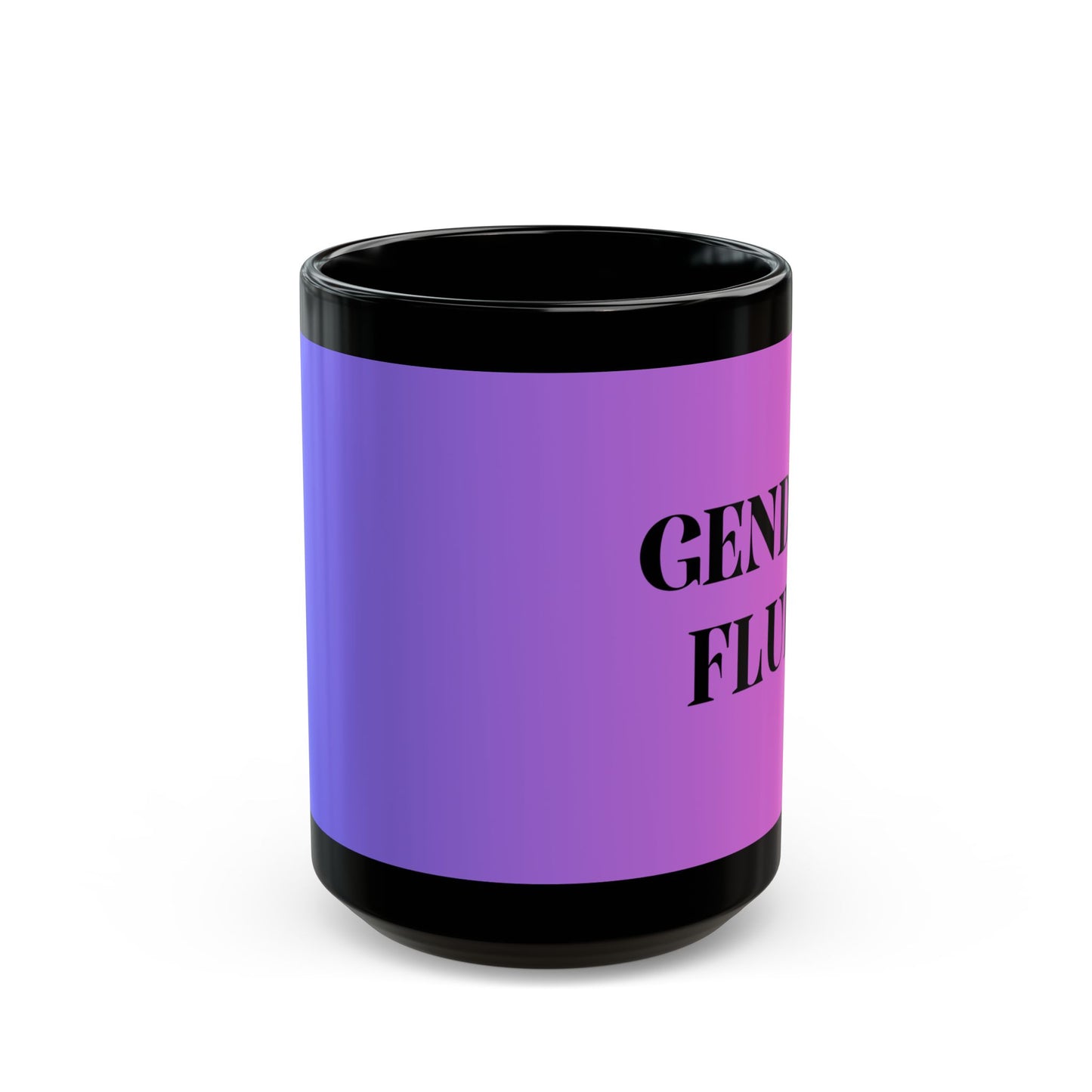 Gender Fluid Black Mug - Perfect for Pride Celebrations, Coffee Lovers, Gift for Friends, LGBTQ+ Awareness, Home Decor